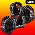 PowerNex 24KG Adjustable Dumbbell Set
