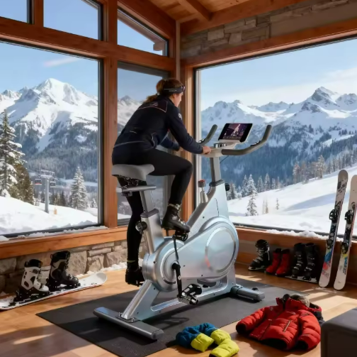 Smart Connected Indoor Cycling Bike – Large Interactive Console
