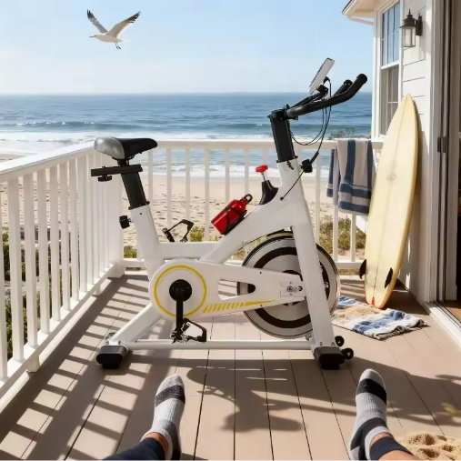 Smart Connected Indoor Cycling Bike – Large Interactive Console